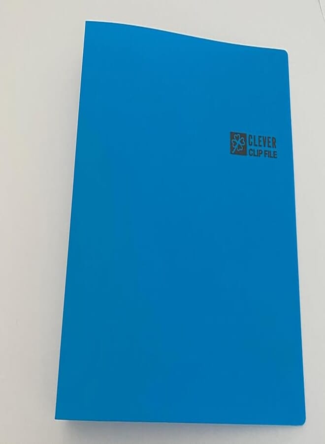 Clever Extra Clip Folder, A4 Size, Blue